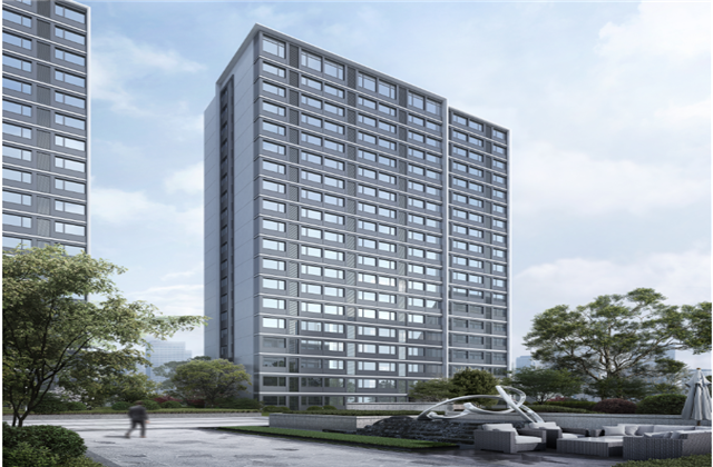 杭州市首座近零能耗住宅建筑临安抖圈论坛宸锦学府主体结顶